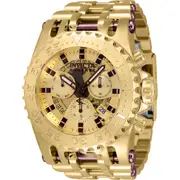 Original Invicta Reserve Chronograph Quartz Gold Dial Men's Watch 34608