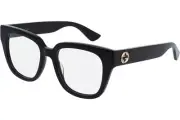 RARE Genuine GUCCI Womens Glossy Black Eye Glasses Frame CatEye GG 0037O 001 37O