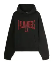 Palm Angels Logo Printed Drop Shoulder Hoodie S,XL,L,XXL,M Black