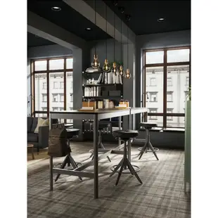 北歐LOFT風格IKEA宜家IDÅSEN吧台桌高腳桌工作桌書桌餐桌/棕色拼深灰色/二手八成新/原$7490特$5500