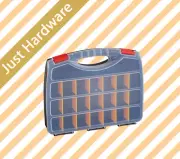 21 Compartment Storage Organiser Plastic Tool Box Toolbox Case Organizer Bin