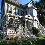 CHICIEVE Halloween Spider Webs Stretchable Spider Webs Halloween Decorations Spider Webs,Enough to Cover 1000 Square Feet (300g Spider Web)