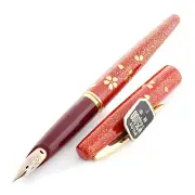 Vintage Pilot Maki-e Sakura Cherry Blossoms Fountain Pen - c.1970s