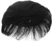 Ipetboom Men Short Hair Toupee Natural Appearance Topper for Bald Patch Coverage Comfortable Clip Hairpiece for Daily Wear Easy to Install Seamless Blend with Natural Hair