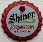 USA Plastic Lined Beer Crown Bottle Cap: Spoetzl Shiner Brewing (curved green)