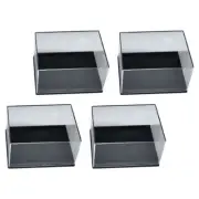 4 Pcs Specimen Boxes Transparent for Mineral Specimens Rock Container