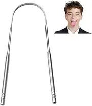 Tongue Scraper - Tongue Cleaner | Tongue Cleaner Scraper Set | Stainless Steel Tongue Scraper for Tongue Cleaning | Tongue Brush Tongue Scraper Cleaner | Tongue Brush Reduce Breath Oral Care