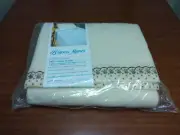 Vintage Warm-Glo Acrylic Bryson Manor Blanket Twin or Double 72” x 90” Beige USA