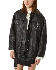 Max & Co. Begonia Leather Jacket