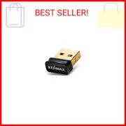 Edimax Wi-Fi 4 802.11n Adapter for PC N150 Nano USB Adapter, 150Mbps, Smallest W