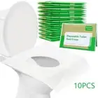 10pcs Paper Toilet Seat Cover Water-soluble Closestool Mat