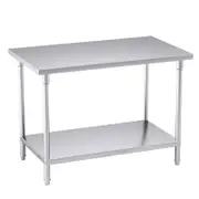 Soga 120x70x85cm Stainless Steel Prep Bench