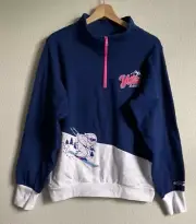 Disney Everest Yeti Ski School Quarter Zip Pullover Sweater Size Medium NWT