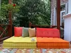 Indoor Mah Jong sofa Modular Couch Buildable Sectional Single Seater + Mat Set