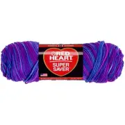 Red Heart Super Saver Yarn-Grape Fizz E300B-3931
