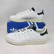 Women's Adidas Stan Smith Classic Leather Shoes - White Blue HQ4404 - Size 7