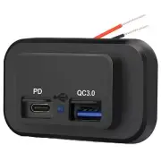 Dual USB Fast Chargers Socket Power Adapter Outlet Fit For Car Truck Boat Marine (for: Daihatsu)