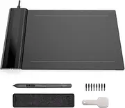 NoaLED S640 Tablet Graphics Drawing Tablet 6 x 4 Inch Active Area 8192 Pressure Level Art Graphics Tablet Battery Free Stylus 8 Compatible Stylus Tip