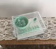 Miniature Dollhouse 1:12 Scale Jadeite Chrysnbon Punch Bowl Set, Drink Supplies