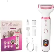 [Ourcec] Electric Razor Shavers for Women Wet/Dry 5 in 1 Bikini Trimmer Face Razors for Face Nose Eyebrow Arms Armpit Legs Pubic Area Painless Facial Hair Removal