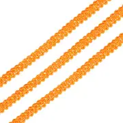 Gimp Braid Trim, 49 Yards x 1/4"(8mm) Curtain Upholstery Trim Orange