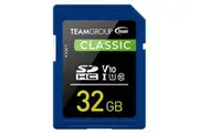 Team Classic SD Memory Card -32 GB - UHS Ultra Speed Class 1U1. Supports Video Speed Class 10V10.