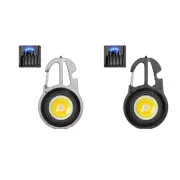 COB Small Flashlights Rechargeable Keychain Flashlight Practical LED Work Light