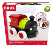 BRIO Steam & Go Train 30411 - Toy Train for Ages 18 Months+