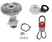 For 04-12 Chevrolet Colorado 2.8L 2.9L Water Pump Fan Clutch Belt & Tensioner (for: Chevrolet)