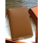 二手精品 HERMES MC2 EUCLIDE 卡夾 愛馬仕兩折卡包 棕色