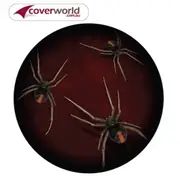 Printed Spare Tyre - Wheel Cover - Redback Spiders