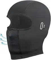 Balaclava Summer Face Mask, Glasses Holes Men Ski Mask with Sun Protection, UV Protector Motorcycle Ski Scarf for Men, Breathable Ice Silk Cooling Neck Gaiter for Motorcycle Snowboard Outdoor