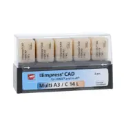 Ivoclar Vivadent 602606 Empress CAD inLab CEREC Dental Blocks Multi A3 C14 L 5Pk