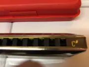 HARMONICA Huang SILVERTONE BLUES HARP KEY OF C# new W/ case C SHARP