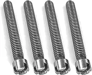 cyclingcolors 4 x Bed Screws 7 mm x 35 mm Thread 150 mm Furniture Connector Bed Connector Wood Metal Furniture Wood Connector Plate Connectors Furniture Screws