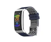 0.96inch Color Screen Blood Pressure Heart Rate Monitor Sport bluetooth Smart Wristband Watch-GREY