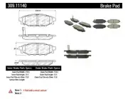 StopTech Disc Ultra-Premium Brake Pad Set for 12 - 17 Subaru WRX 309.11140 (for: Subaru)