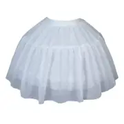 Petticoat Crinoline White Hoop Skirt Victorian Costume Half Slips for Women