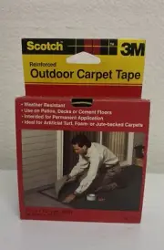 3M Scotch Reinforced Outdoor Carpet Tape 1 In x 40 Ft