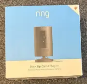 NEW Ring Stick Up Indoor/Outdoor 1080p Wi-Fi Wired Plug In Security Camera