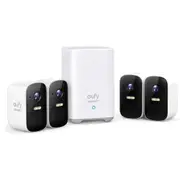 Eufy Security eufyCam 2C Pro 2K Outdoor Wire-Free Smart Camera Kit 4x eufyCam 2C Pro / 1x Homebase 2 [T8863CD1]