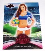 2014 Benchwarmer DESSIE MITCHESON Soccer #57 Red Foil Variant #1/1 MAXIM Sexy