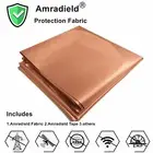 Pure Copper Fabric EMF RFID Blocking Radiation Protection Smart Meters Grounding
