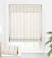 LazBlinds Cordless Bamboo Blinds, Bamboo Roll Up Shades for Windows, Light Filtering Wood Window Blinds for Indoor Home- Size: 27" W x 72'' H, Whitewash B