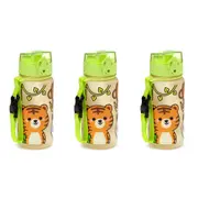 3x Adoramals Sealife 350ml/18cm Water Bottle Kids/Children Drink Container Green