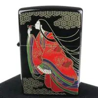 在飛比找momo購物網優惠-【ZIPPO】日系~本金蒔繪-平安時代之風中女郎-傳統工藝加