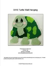 Turtle Wall Hanging-Plastic Canvas Pattern or Kit