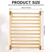 Wood Sauna Backrest S Shape Design Slip Resistant Sauna Back Rest Sauna_#