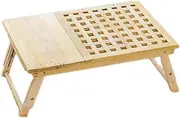 Computer Folding Table Adjustable Foldable Lap Table Bed/TV Tray Floor Table Breakfast Serving Tray Writing Gaming Laptop Table Foldable Computer Desk Efficency