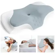 Memory Foam Ergonomic Pillow for Neck Pain Relief, Head and Neck Orthopedic S...